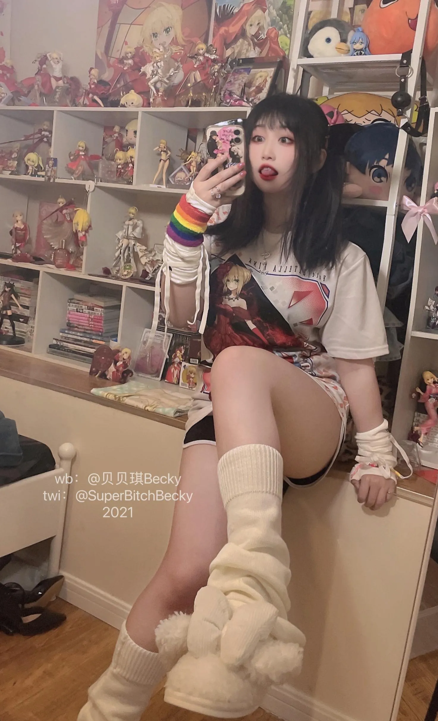 贝贝琪Becky – NO.019 对镜黑发辣妹 [105P]插图9